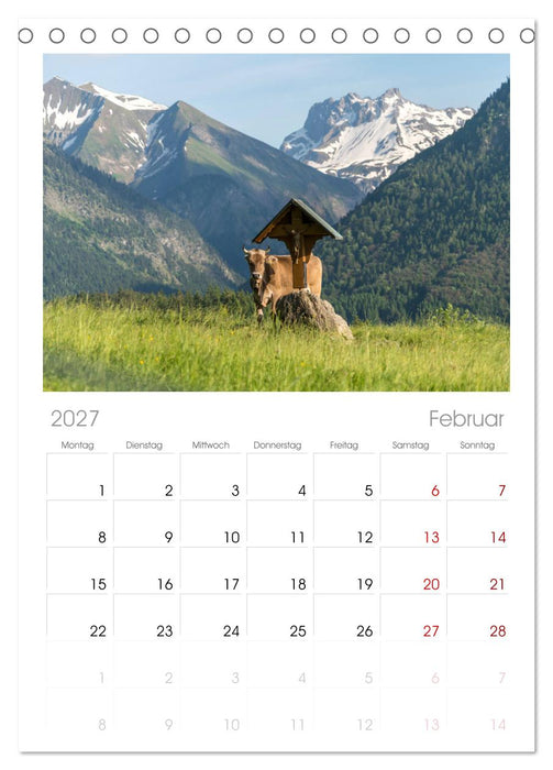Oberstdorf und Umgebung (CALVENDO Tischplaner A5H 2027)