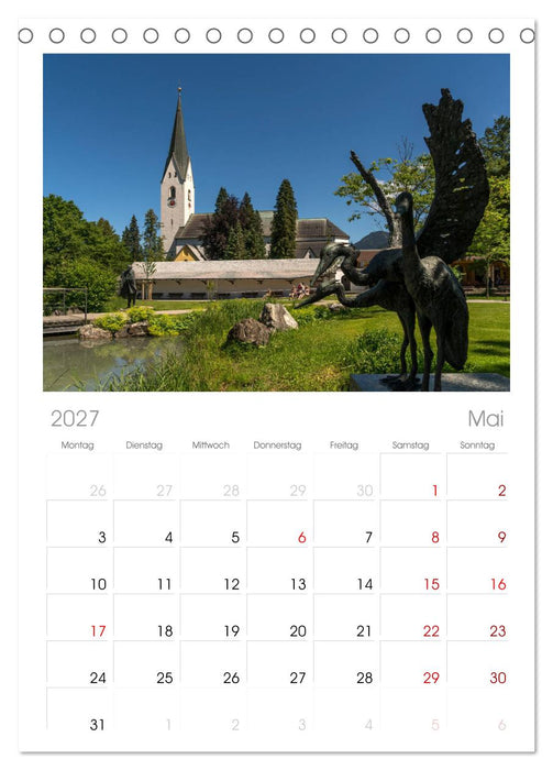 Oberstdorf und Umgebung (CALVENDO Tischplaner A5H 2027)