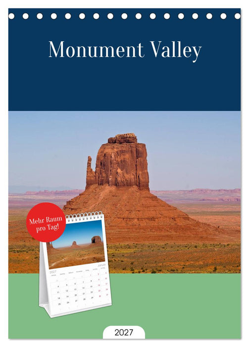 Monument Valley (CALVENDO Tischplaner A5H 2027)