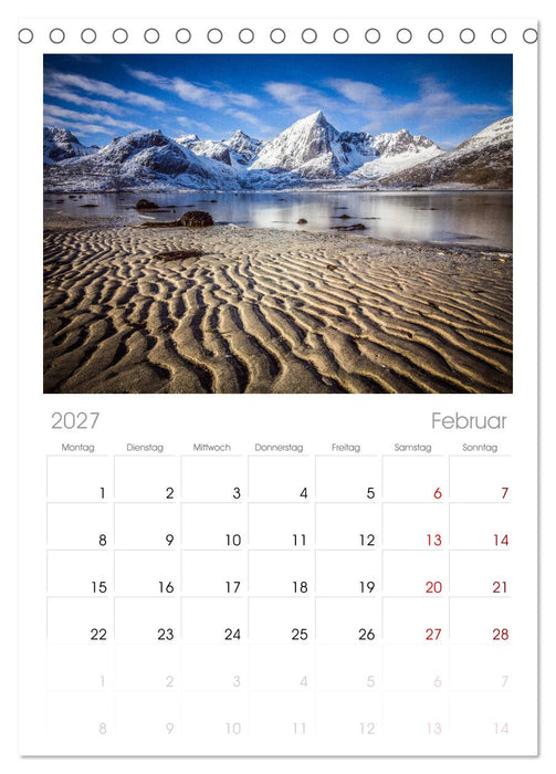 Reiselust (CALVENDO Tischplaner A5H 2027)