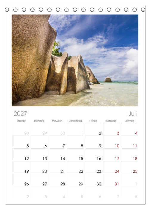 Reiselust (CALVENDO Tischplaner A5H 2027)