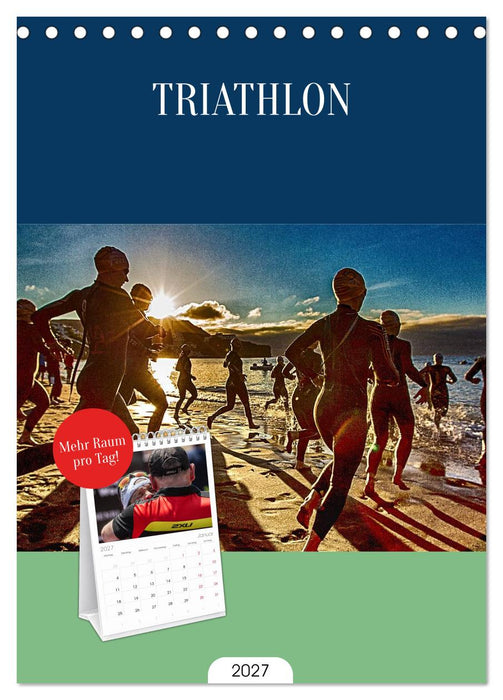 TRIATHLON (CALVENDO Tischplaner A5H 2027)