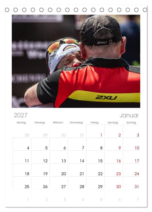 TRIATHLON (CALVENDO Tischplaner A5H 2027)