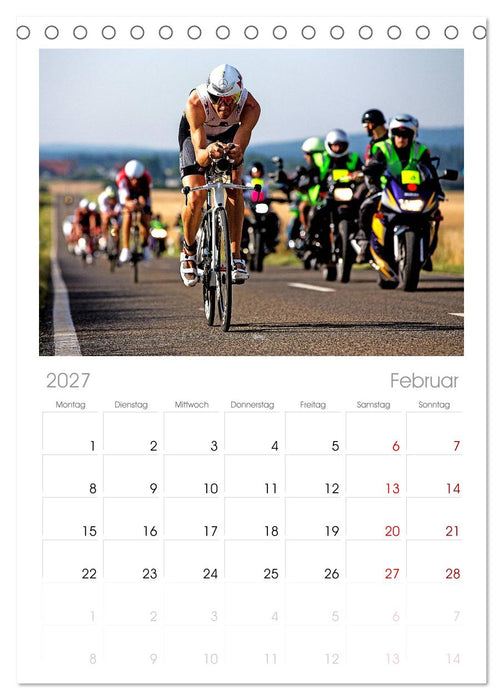 TRIATHLON (CALVENDO Tischplaner A5H 2027)