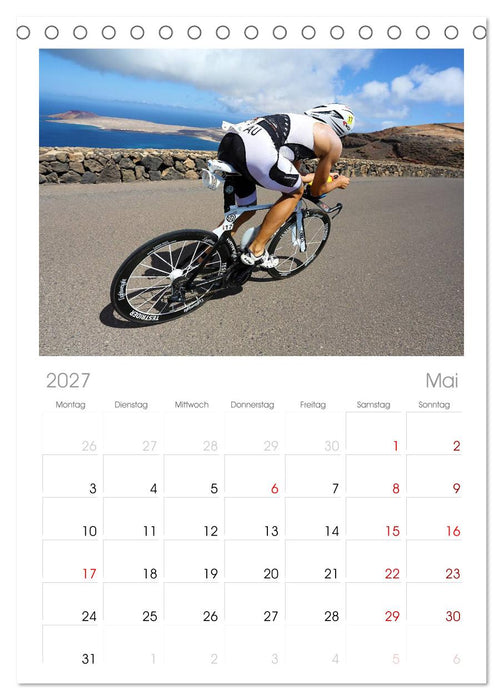 TRIATHLON (CALVENDO Tischplaner A5H 2027)