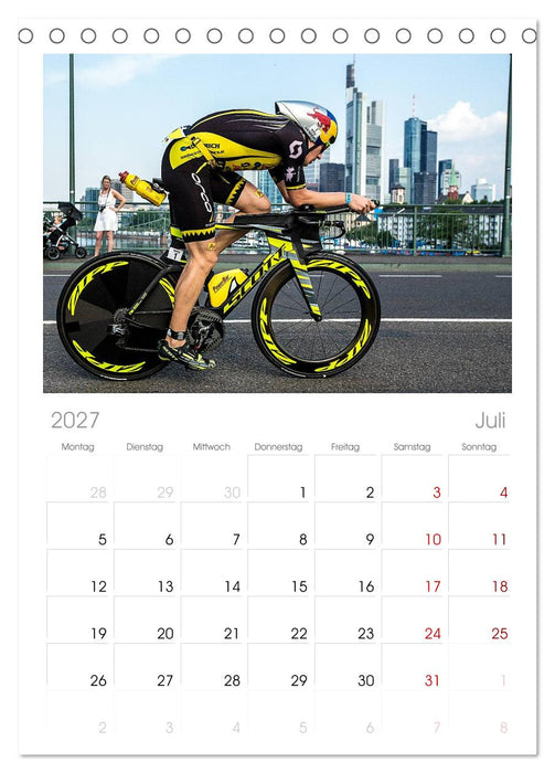TRIATHLON (CALVENDO Tischplaner A5H 2027)