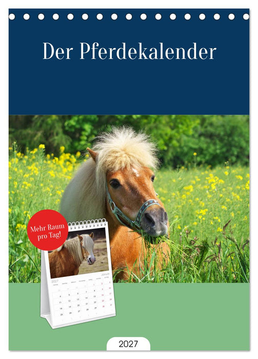 Der Pferdekalender (CALVENDO Tischplaner A5H 2027)