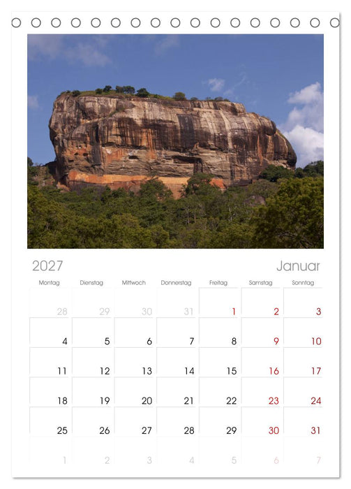 Sri Lanka (CALVENDO Tischplaner A5H 2027)