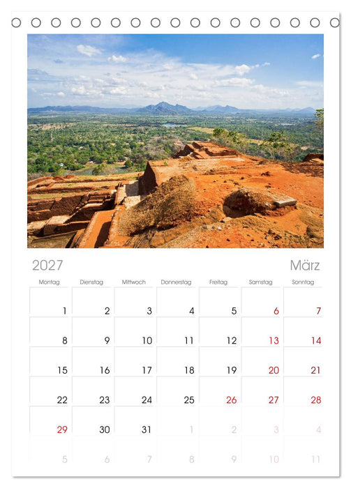 Sri Lanka (CALVENDO Tischplaner A5H 2027)