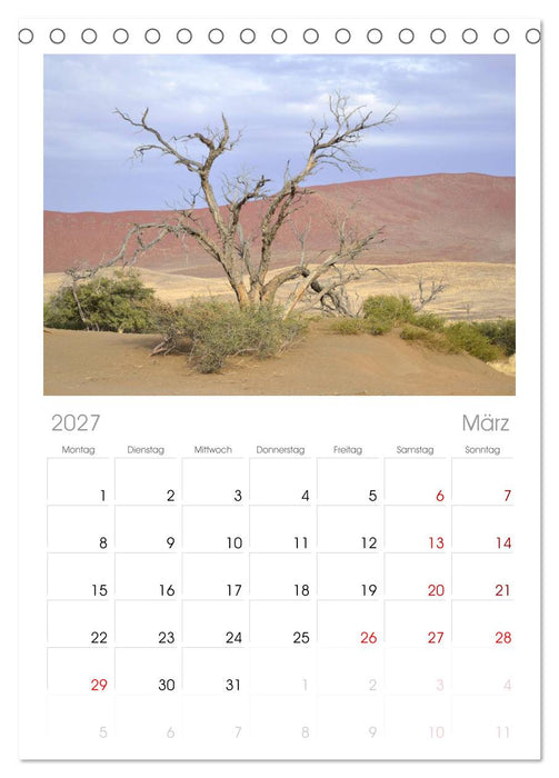 Namibia (CALVENDO Tischplaner A5H 2027)