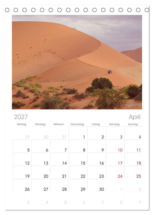 Namibia (CALVENDO Tischplaner A5H 2027)