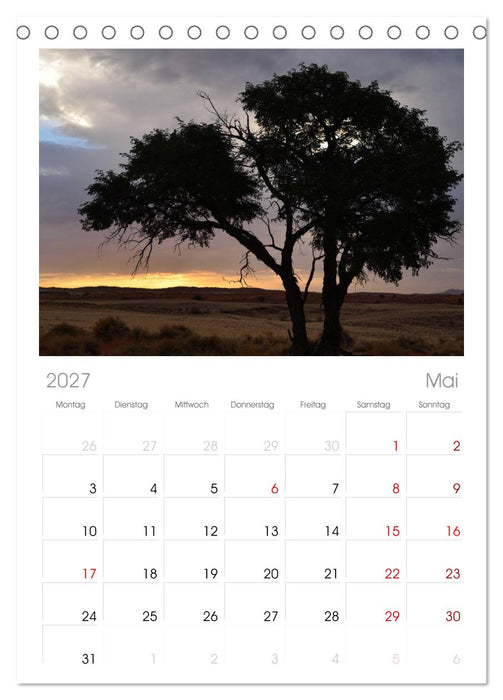 Namibia (CALVENDO Tischplaner A5H 2027)