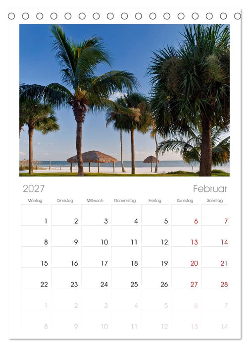 Sonne, Strand & Meer (CALVENDO Tischplaner A5H 2027)