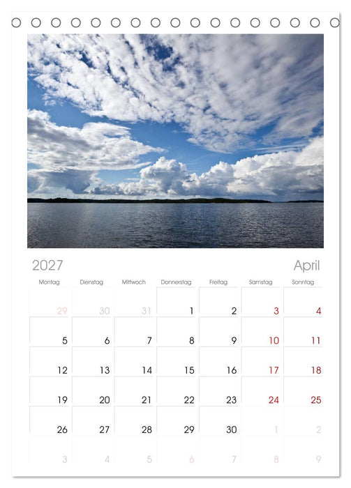 Sonne, Strand & Meer (CALVENDO Tischplaner A5H 2027)