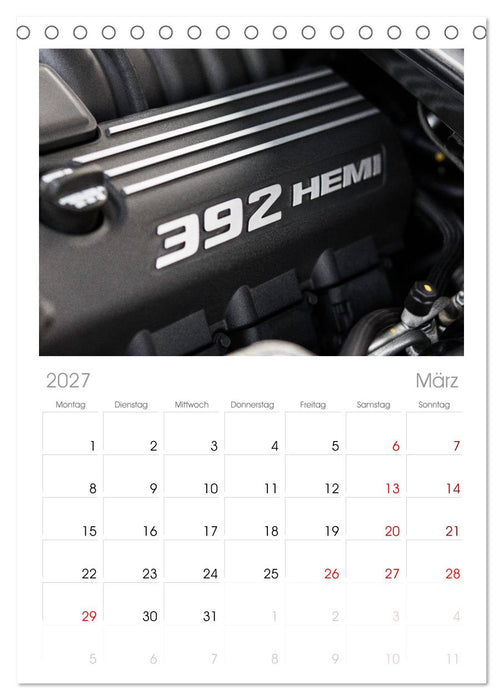 Dodge Challenger SRT8 (CALVENDO Tischplaner A5H 2027)