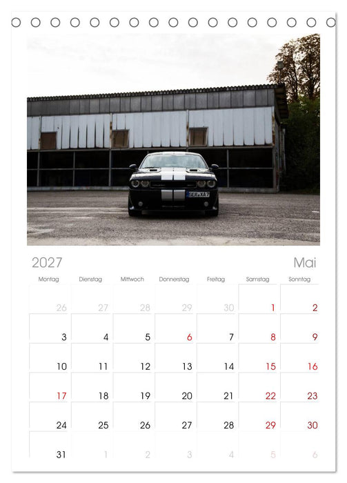 Dodge Challenger SRT8 (CALVENDO Tischplaner A5H 2027)
