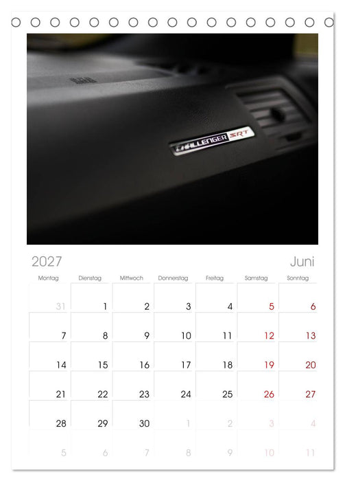 Dodge Challenger SRT8 (CALVENDO Tischplaner A5H 2027)