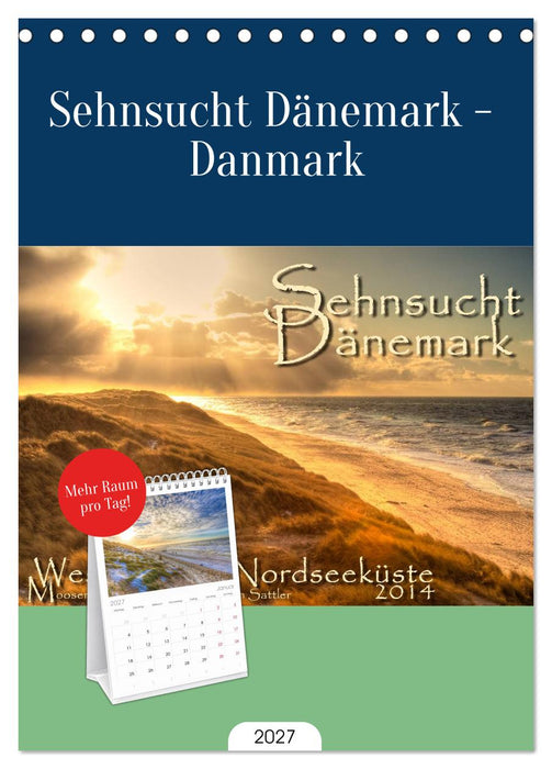 Sehnsucht Dänemark - Danmark (CALVENDO Tischplaner A5H 2027)