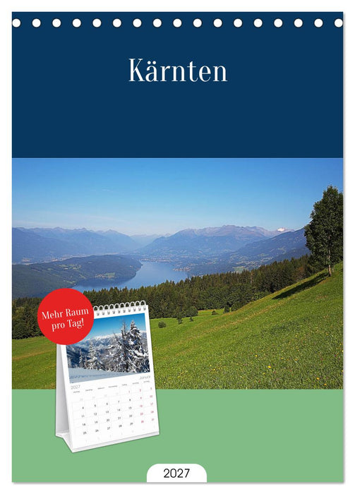 Kärnten (CALVENDO Tischplaner A5H 2027)