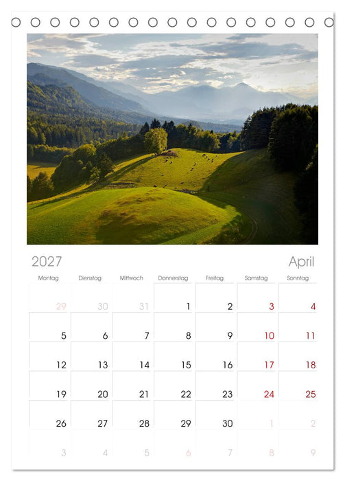 Kärnten (CALVENDO Tischplaner A5H 2027)