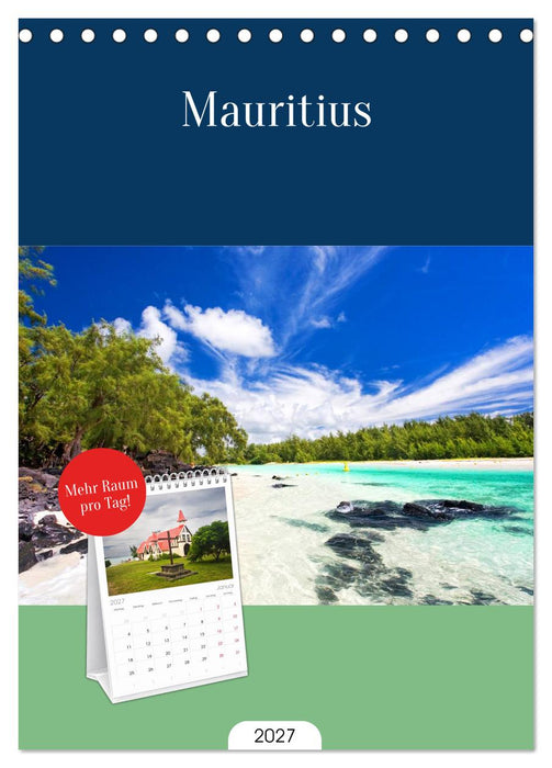 Mauritius (CALVENDO Tischplaner A5H 2027)