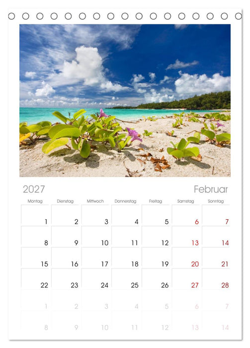 Mauritius (CALVENDO Tischplaner A5H 2027)