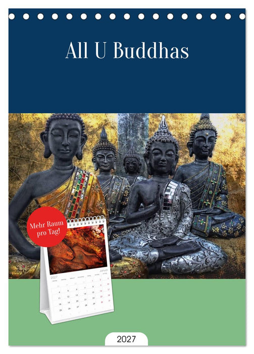 All U Buddhas (CALVENDO Tischplaner A5H 2027)
