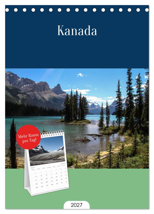 Kanada (CALVENDO Tischplaner A5H 2027)
