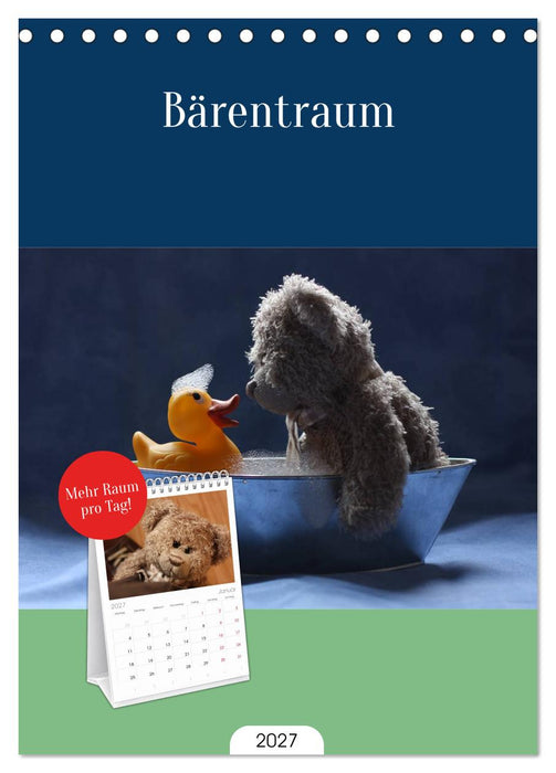 Bärentraum (CALVENDO Tischplaner A5H 2027)