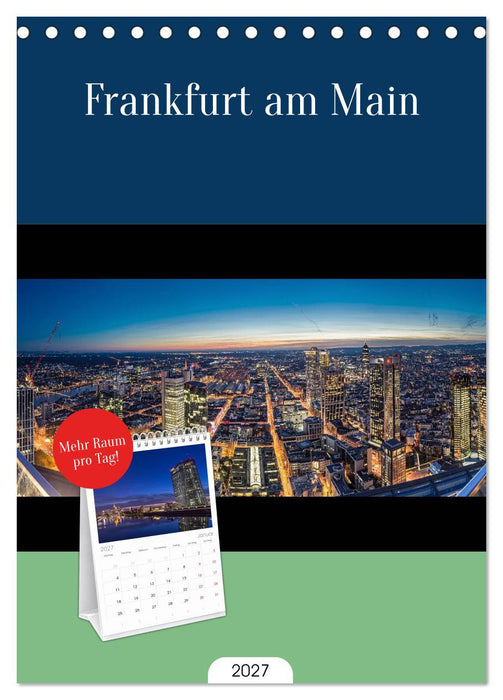 Frankfurt am Main (CALVENDO Tischplaner A5H 2027)
