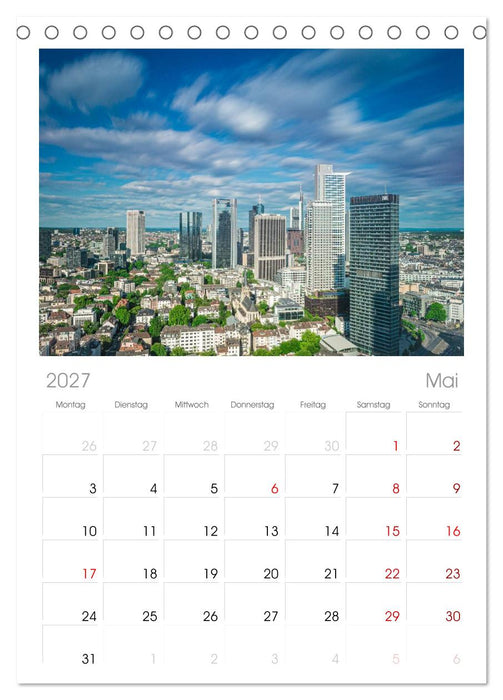 Frankfurt am Main (CALVENDO Tischplaner A5H 2027)
