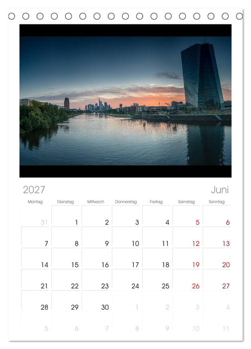 Frankfurt am Main (CALVENDO Tischplaner A5H 2027)
