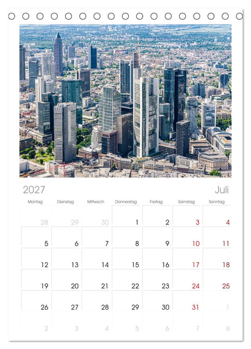 Frankfurt am Main (CALVENDO Tischplaner A5H 2027)