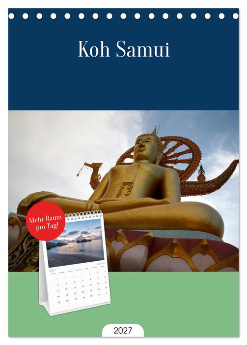Koh Samui (CALVENDO Tischplaner A5H 2027)