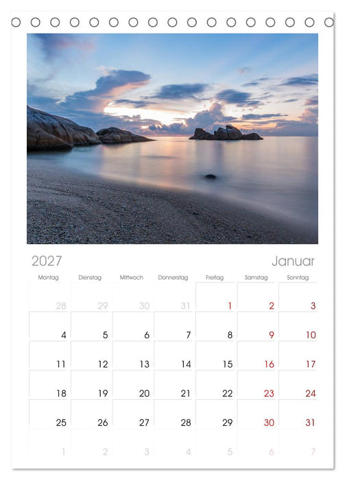 Koh Samui (CALVENDO Tischplaner A5H 2027)