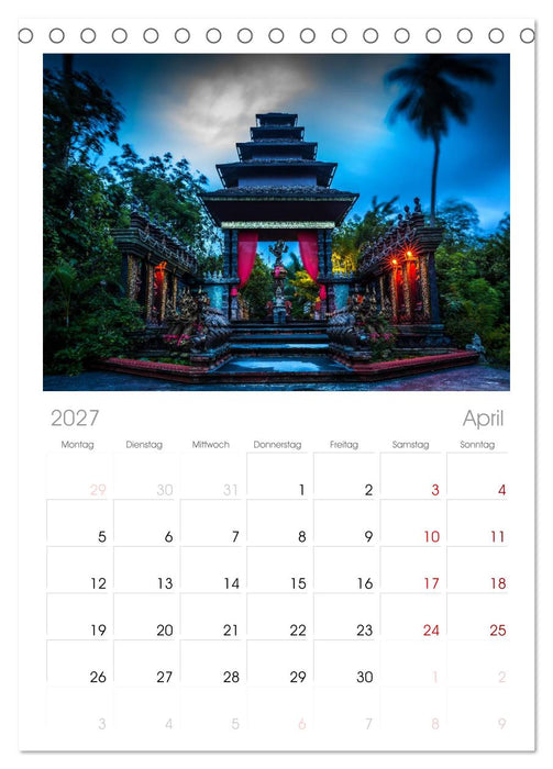 Koh Samui (CALVENDO Tischplaner A5H 2027)