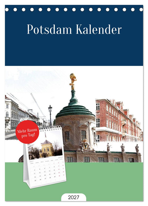 Potsdam Kalender (CALVENDO Tischplaner A5H 2027)