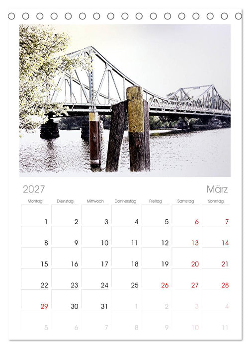Potsdam Kalender (CALVENDO Tischplaner A5H 2027)