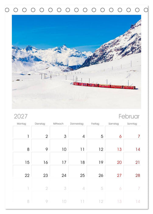 Graubünden Engadin (CALVENDO Tischplaner A5H 2027)