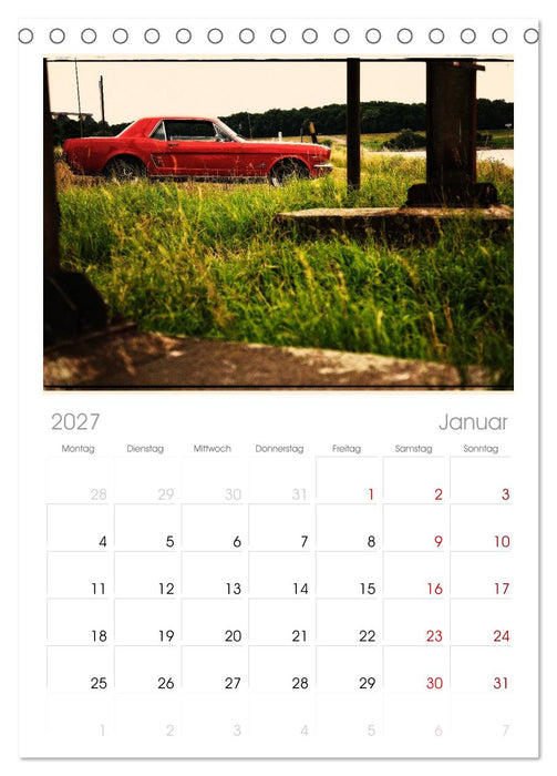 Oldtimer auf Tour (CALVENDO Tischplaner A5H 2027)