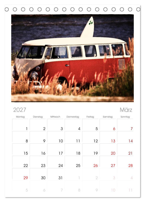 Oldtimer auf Tour (CALVENDO Tischplaner A5H 2027)