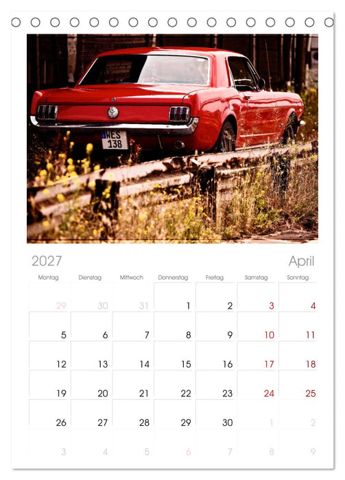 Oldtimer auf Tour (CALVENDO Tischplaner A5H 2027)