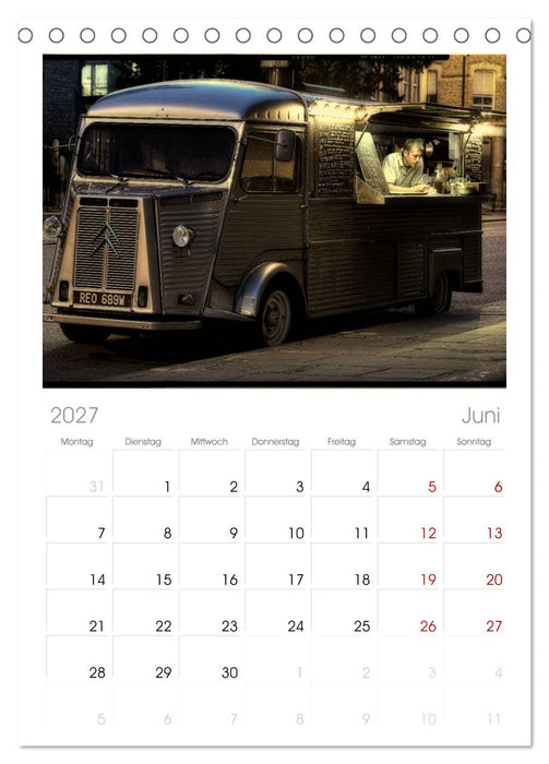 Oldtimer auf Tour (CALVENDO Tischplaner A5H 2027)