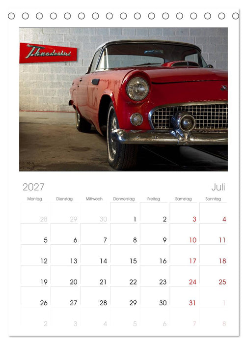 Oldtimer auf Tour (CALVENDO Tischplaner A5H 2027)