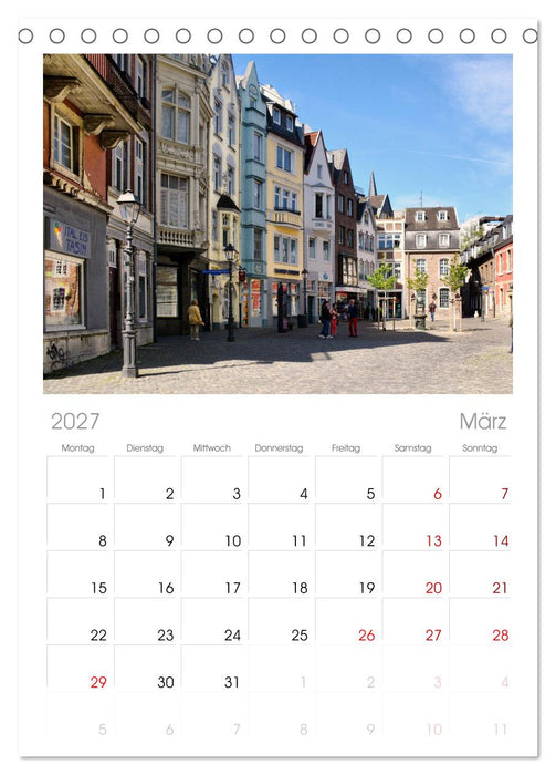 Aachen - Ansichtssache (CALVENDO Tischplaner A5H 2027)