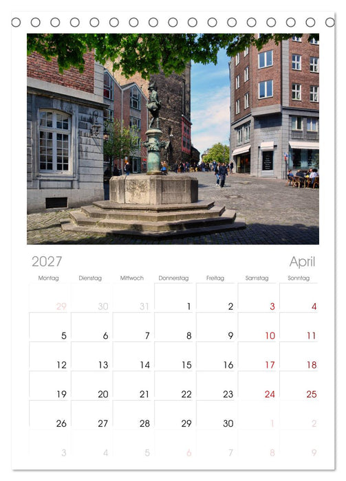 Aachen - Ansichtssache (CALVENDO Tischplaner A5H 2027)