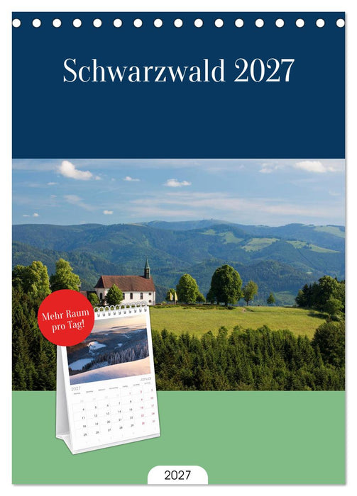 Schwarzwald 2027 (CALVENDO Tischplaner A5H 2027)
