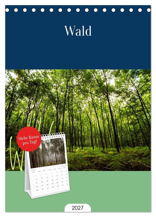 Wald (CALVENDO Tischplaner A5H 2027)