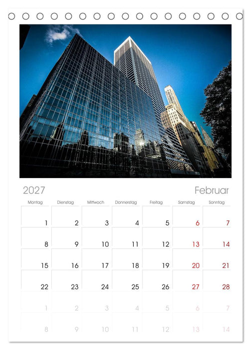 New York feeling (CALVENDO Tischplaner A5H 2027)