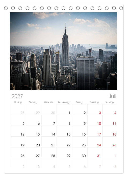 New York feeling (CALVENDO Tischplaner A5H 2027)